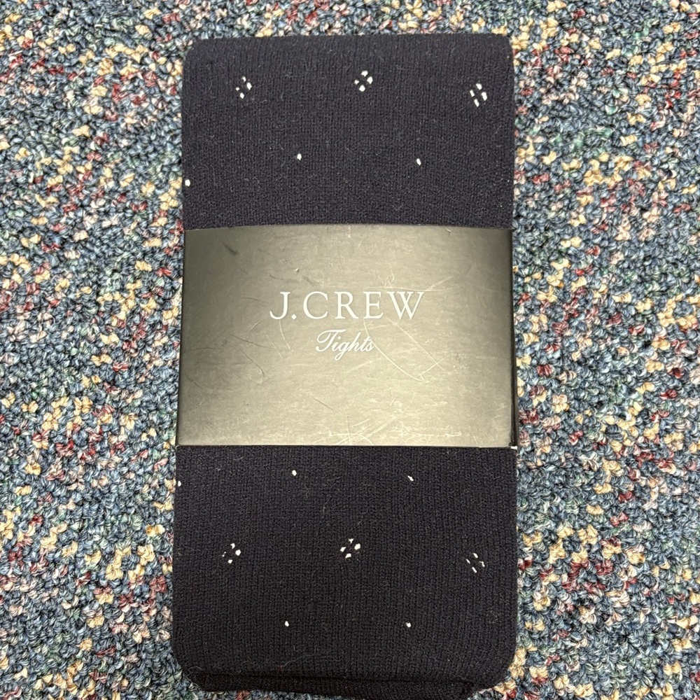 New J. Crew tights size medium dark blue